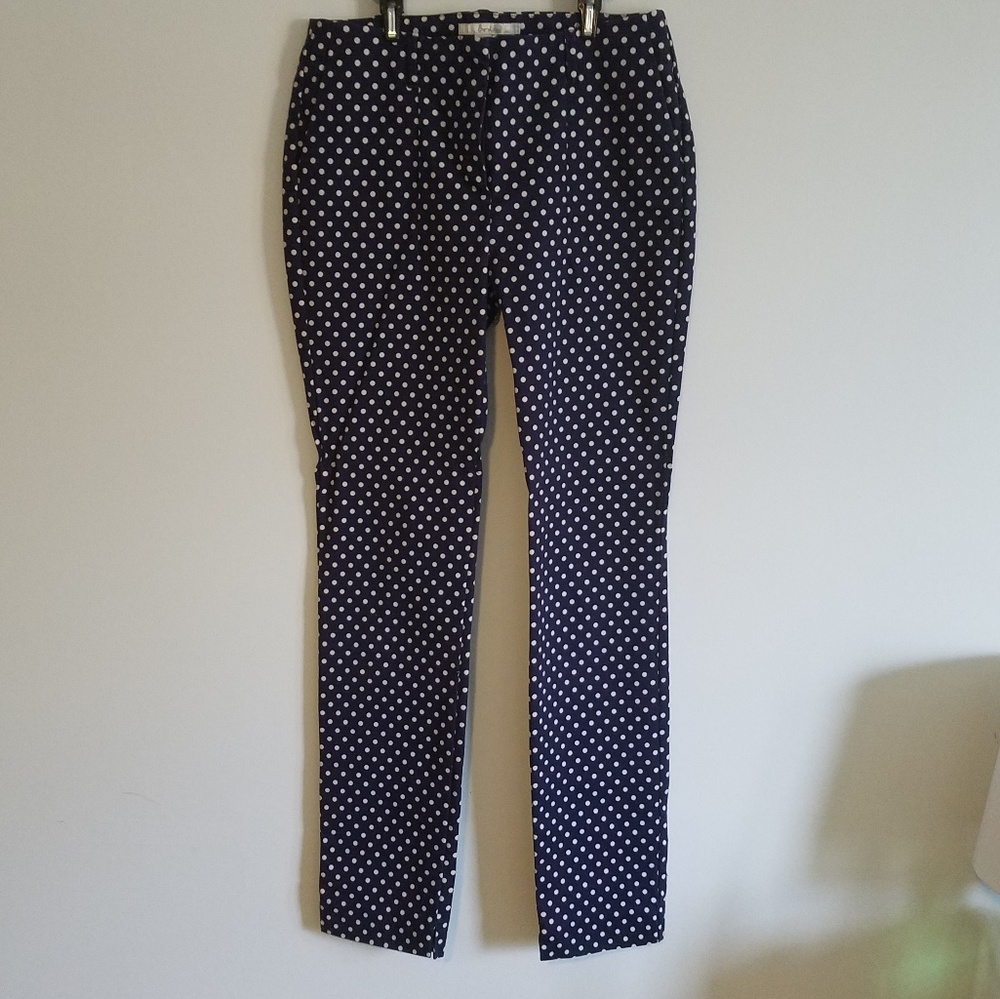 Boden Richmond pants 8L navy dot